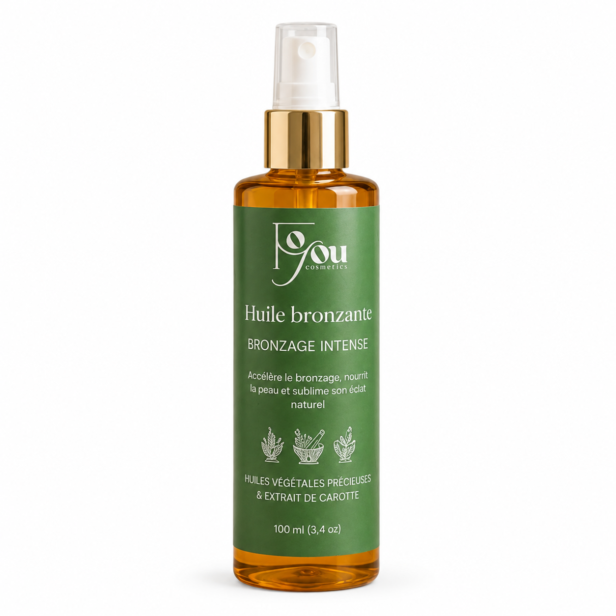 Huile Bronzante à l’Extrait de Carotte – Bronzage Intense 100 ml