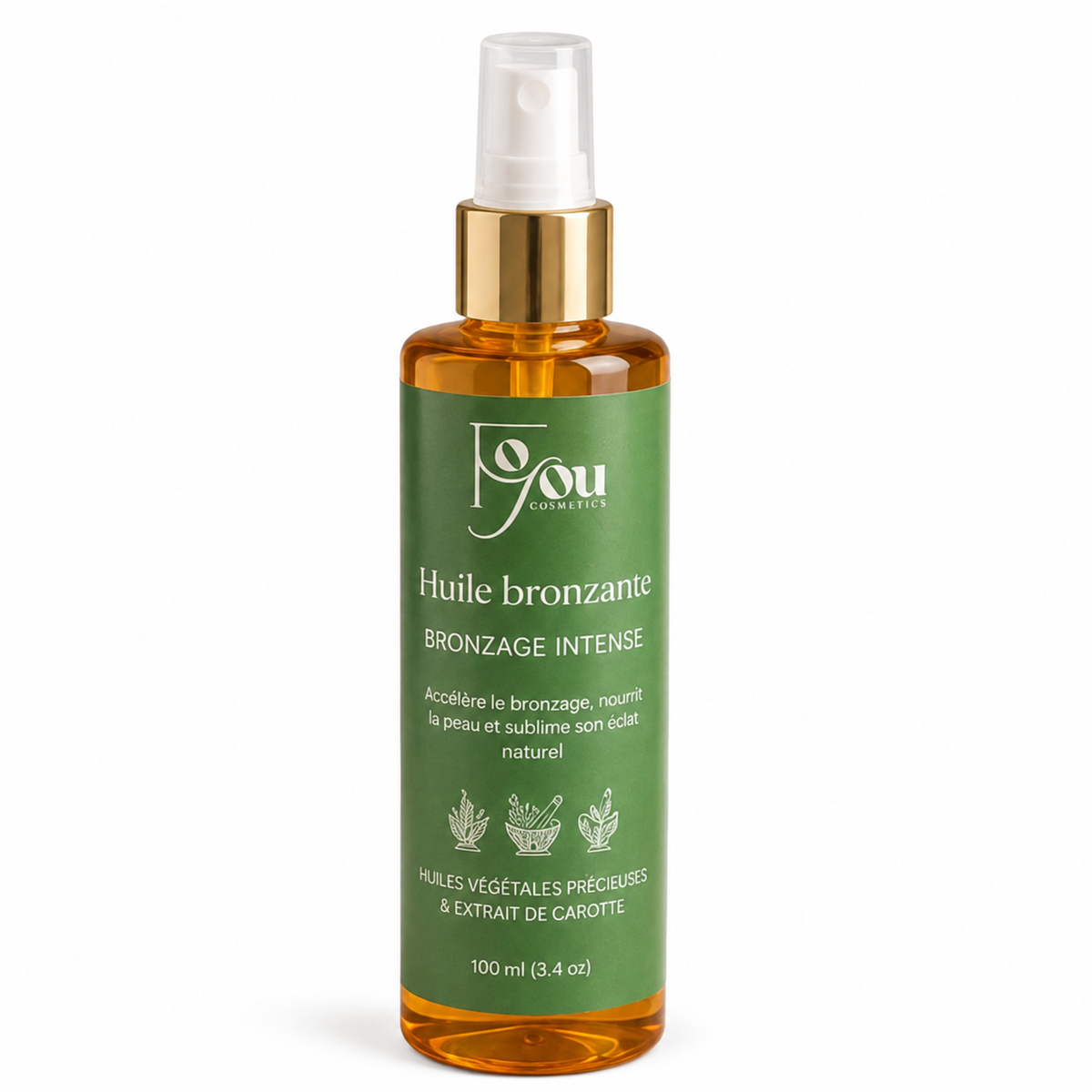 Huile Bronzante à l’Extrait de Carotte – Bronzage Intense 100 ml